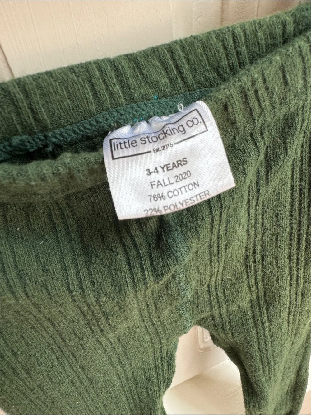 Little Stocking Company ~ Cable Knit Tights ~ 3-4 Years
